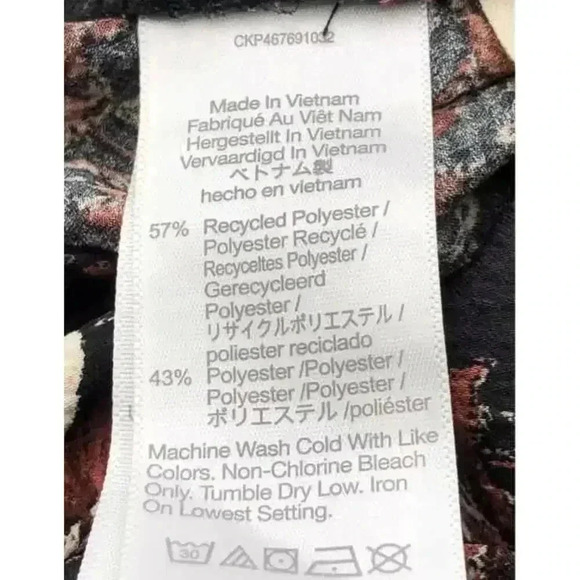 Madewell Women's L Floral V-Neck Ruffled Jumpsuit Wide-Leg Whimsy goth Cottage - Picture 5 of 6